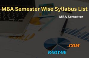 MBA Semester Wise Syllabus List