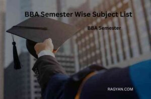 BBA Semester Wise Subject List
