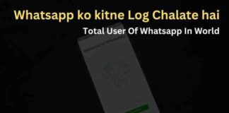 Whatsapp ko kitne Log Chalate hai